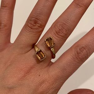 Amber Double Gem Ring